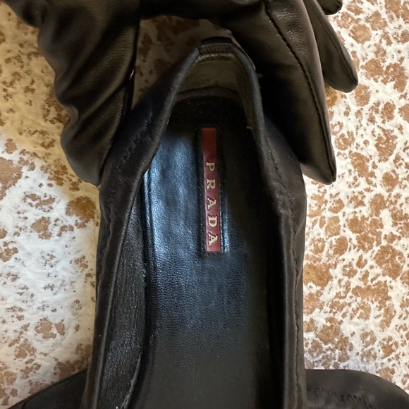 PRADA Black Ballerina/ Flats Pointed Toe Shoes - Picture 7 of 13